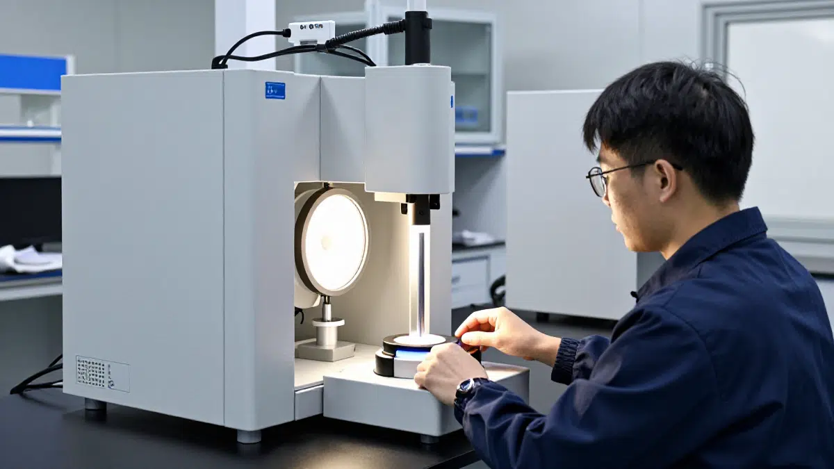 LED luminaire quality testing in DL’s photometric laboratory